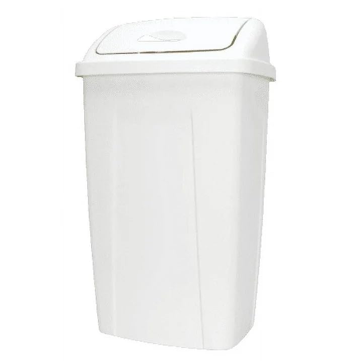 13 Gallon White Plastic Swing Top Kitchen Trash Can
| Best 13 Gallon White Kitchen Trash Can with Swing Top
| 13 Gallon