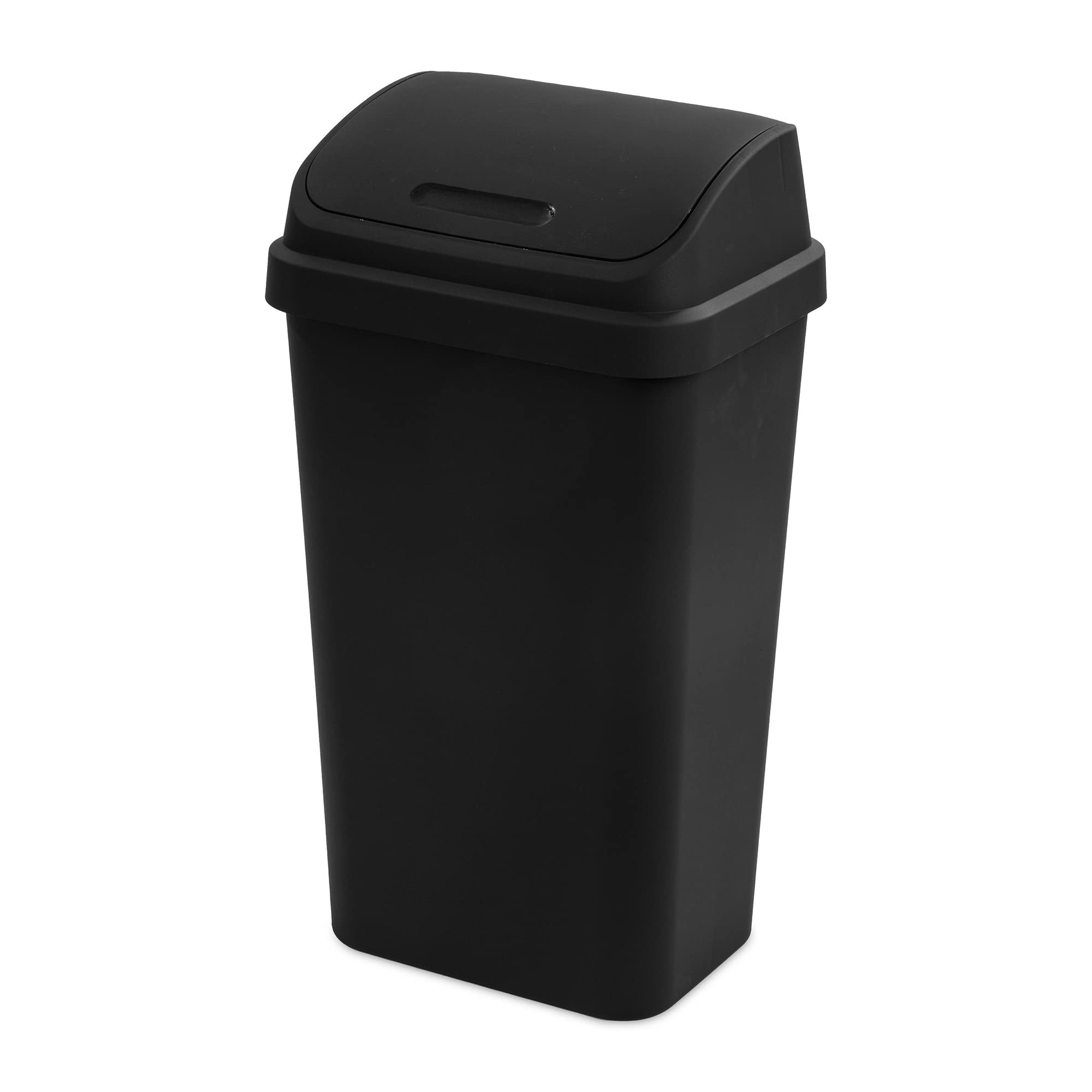 Sterilite Swinging Top Black Wastebasket - Durable Garbage Bin for Kitchen & Bath Storage
| Sterilite 13 Gauge Black Sw