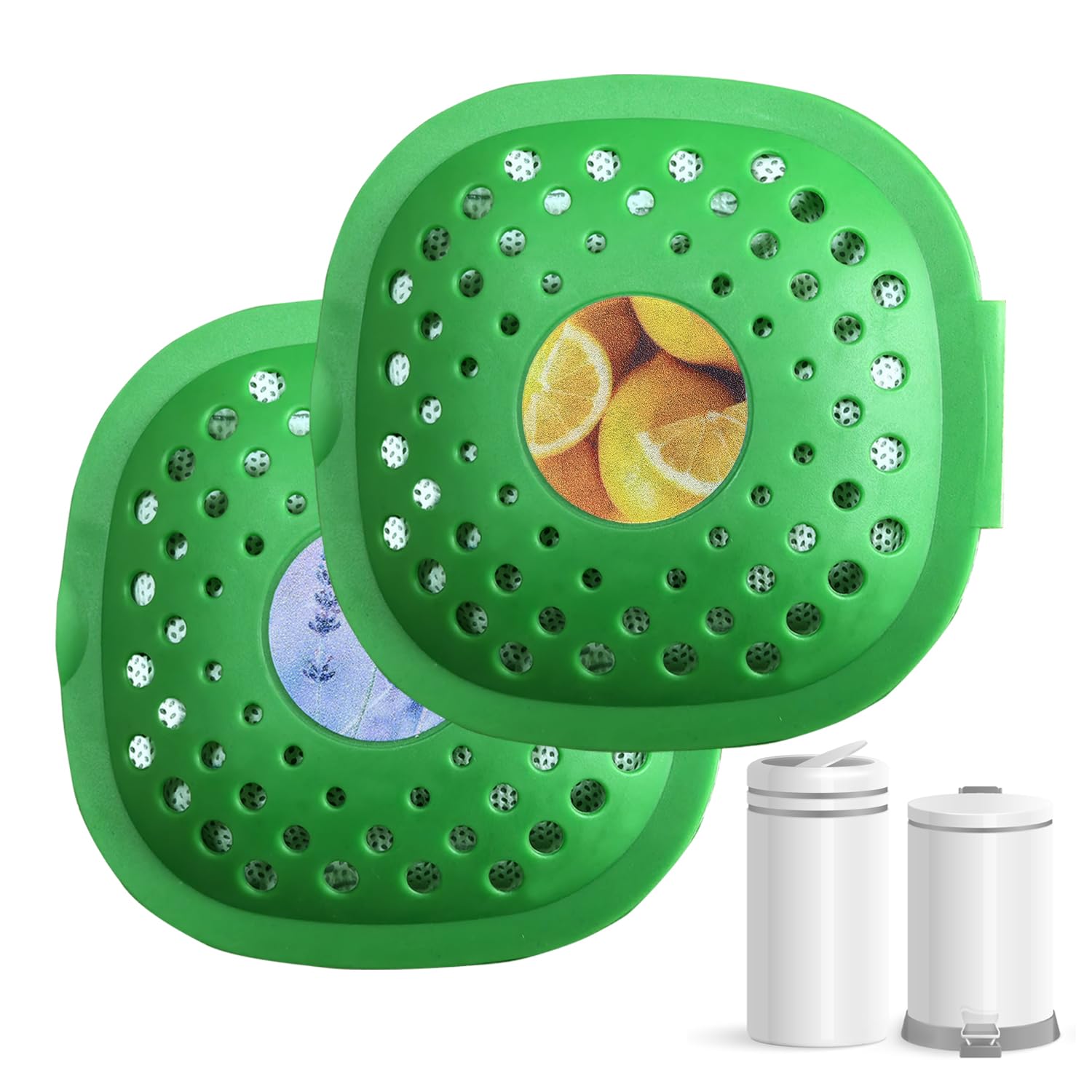 Activated Charcoal Trash Can Deodorizer Natural Lemon&Lavender Scent for Indoor/Kitchen Odor Eliminator