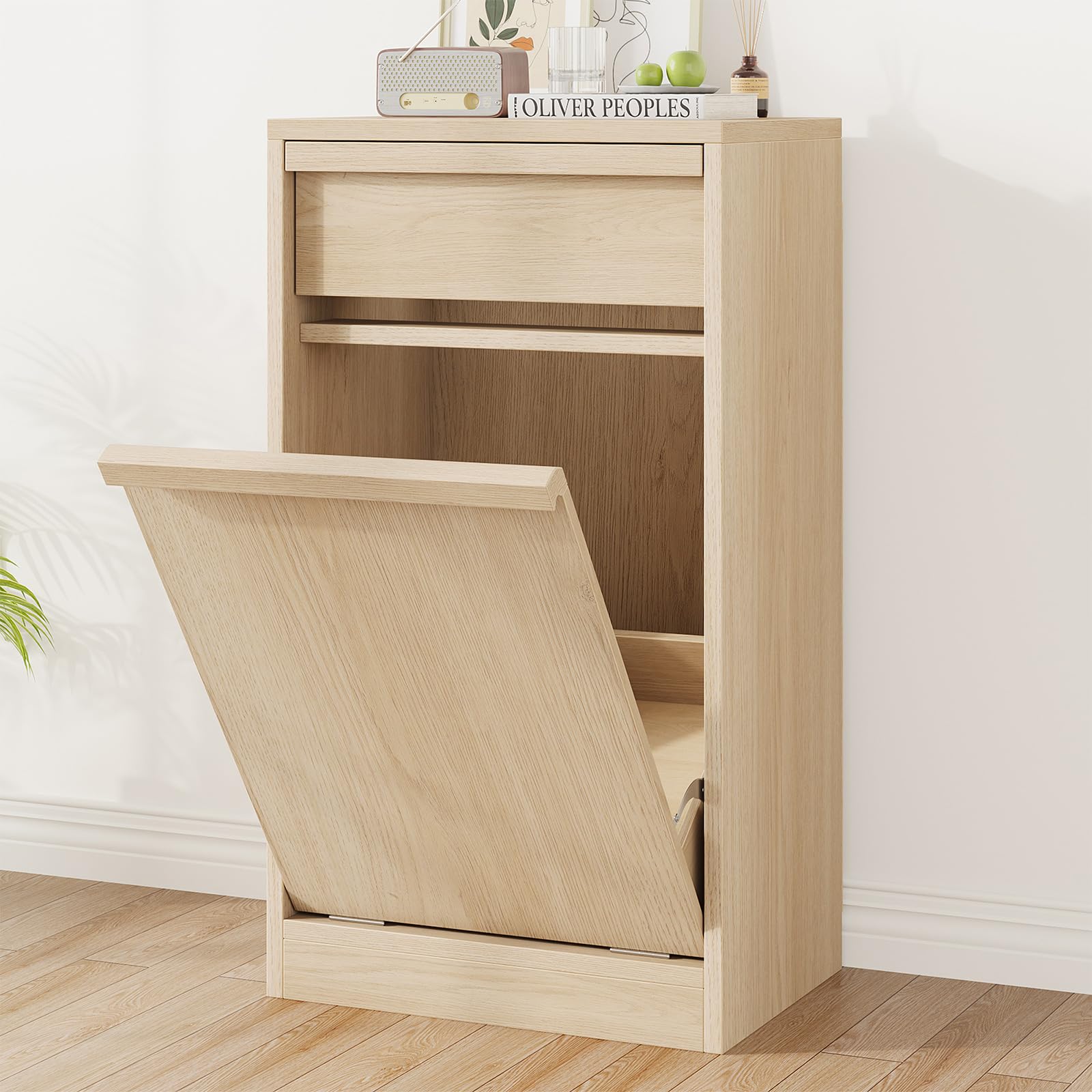 Modern Tilt Out Trash Cabinet with 10 Gallon Storage for Kitchen Dining Living Room
| Hidden Freestanding Garbage Can C